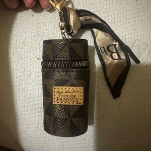 Brown Checkered Women's Bag